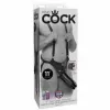 Fundas para pene KING COCK TWO COCKS ONE HOLE HOLLOW STRAP-ON SUSPENDER SYSTEM 11 INCH BLACK