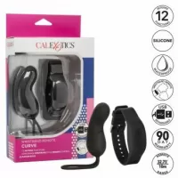 Vibradores A Control Remoto  WRISTBAND REMOTE CURVE 12 INTENSE FUNCTIONS RECHARGEABLE BLACK