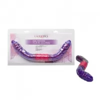 Vibradores Sexuales De Dos Cabezas  38 Centimetros SE-0381-14-2 Dual Vibrating Flexi-Dong Purple