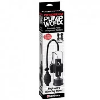  Bomba de Vacío para el Pene PD3250-23 PUMP WORX - Beginner's Vibrating Black