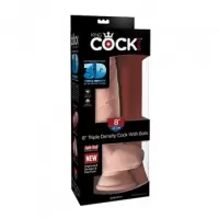 Clone-A-Willy Glow In The Dark Vibe Kit Blue PD5719-21 8&quot; Triple Density Fat Cock with Balls