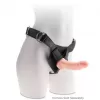  Dildo Realista de Silicón con Testículos de 20 cm Largo x 4.8 cm Ancho - 8 Pulgadas con Ventosa Triple Densidad Grueso Color Piel Blanca KING COCK PD5719-21