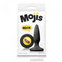  Plug Anal de Silic&oacute;n Negro con Emoji de Berenjena - Moji's #DCK NSN-0511-63