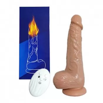  Dildo Vibrador Realista con Testiculos de 20 cm Largo x 3.5 cm Ancho - JOKER VIBRATING DILDO WITH CONTROL a Control Remoto