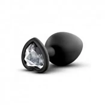  Plug Anal de Silicón con Diamante en Forma de Corazón Pequeño para Principiantes PLUG SILICON HEART  PS-11