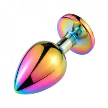  Plug Anal Metálico con Diamante PM-31 ANAL PLUG CHROMATIC
