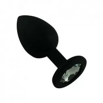  Plug Anal de Silicón con Diamante PS-02 PLUG SILICON MEDIUM