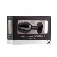 Plug anales LARGE DIAMOND BUTT PLUG BLACK