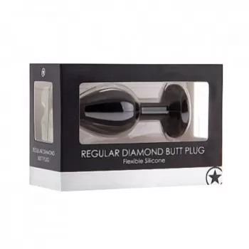  REGULAR DIAMOND BUTT PLUG BLACK