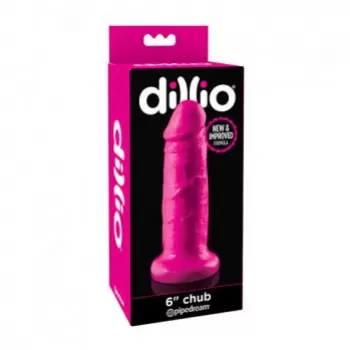  Dildo Sin Testículos de 15 cm Largo x 4.5 cm Ancho - 6 Pulgadas con Ventosa Color Rosa Dillio Chub PD5306-11