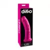 Dildo Curvo con Sin TestÃ­culos de 20 cm Largo x 4.8 cm Ancho - 8 Pulgadas con Ventosa Color Rosa Dillio PD5308-11