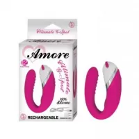 Vibradores para Parejas AMORE ULTIMATE G-SPOT 12 FUNCTIONS RECHARGEABLE PINK