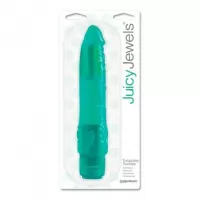 Vibrador con forma de pene PD1242-16 Juicy Jewels Turquoise Twinkler Green