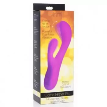  COME HITHER SILICONE RABBIT VIBRATOR WITH ORGASMIC MOTION
