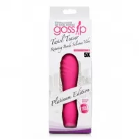 POWER ZINGER DUAL ENDED SILICONE VIBRATOR GOSSIP TWIRL ROTATING BEADS