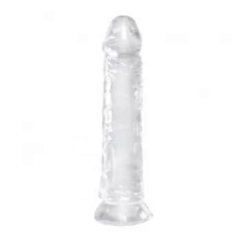  Dildo Sin Testículos de 12 cm Largo x 2.9 cm Ancho - 5 Pulgadas con Ventosa Transparente QS-D009