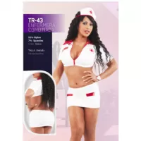 Disfraz de Enfermera y Doctora Sexy Disfraz Sexy de Enfermera Combinada Para Mujer