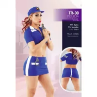 Disfraces Eróticos y Sexys  Disfraz sexy de Policia Vial Para Mujer - TR38