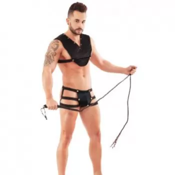 Lencería bondage para hombres Coordinado Sexy Con Arnes  Gladiador Bondage BDSM