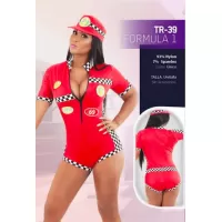  Disfraz sexy de Formula 1 Butarga Para Mujer - TR39