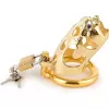  Jaula de Castidad Bondage BDSM de Metal para el Pene con Candado - Animal Shaped Male Chastity Lock SM-15 para Juguegos Sado de Dominación