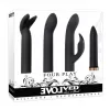  FOUR PLAY - Kit Vibrador Femenino para Punto G con 7 Modos de Vibración Con Cabeza de Silicon Intercambiable