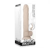 REALCOCKS DUAL LAYERED BENDABLE NUMBER 4 8 INCH FLESH REAL SUPPLE POSEABLE 9.5&quot;