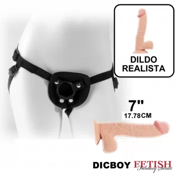  Anres con Dildo DICK BOY DILDO CON VENTOSA 7"