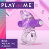  Anillo Vibrador para el Pene BL-74201 Bull Vibrating C-Ring Purple