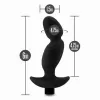  Vibrador Prostatico BL-11645 Silicone Vibrating Prostate Massager 04 Black para Hombre