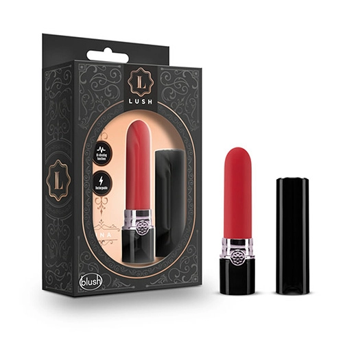  Bala Vibradora Sexual Tipo Labial BL-36008 Lina Lipstick Vibrator Scarlet