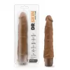  Dildo Vibrador Realista sin Testiculos de 22 cm Largo x 4.4 cm Ancho - BL-10077 9 Inch Vibrating Cock Mocha