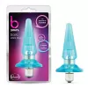 Vibradores Anal Para Mujeres y Hombres BL-10502 Basic Vibra Plug Blue