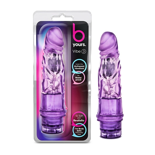 Vibrador con forma de pene BL-10091 Vibe # 3 Purple