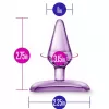  Plug Anal de Silicón Morado BL-10081 Hard Candy