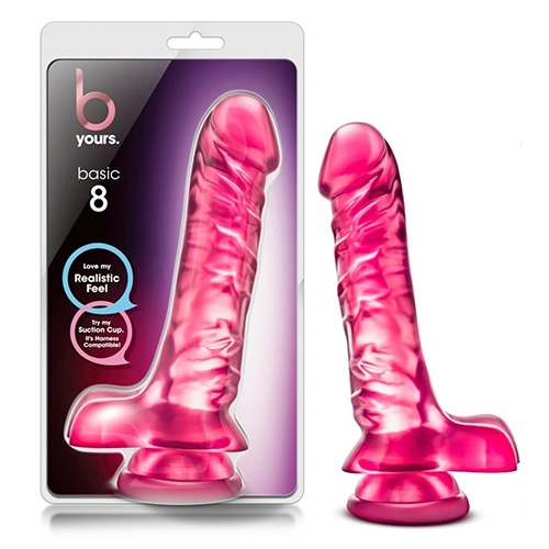 Dildo con forma de pene BL-28410 Basic 8 Pink