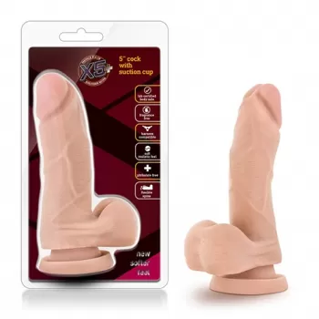 12 cm Largo x 3.8 cm Ancho - BLUSH X5 5 INCH COCK WITH SUCTION CUP FLESH