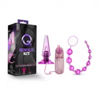 Plugs Anales De Silicon y Acero Inoxidable  BLUSH QUICKIE KIT PINK ANAL