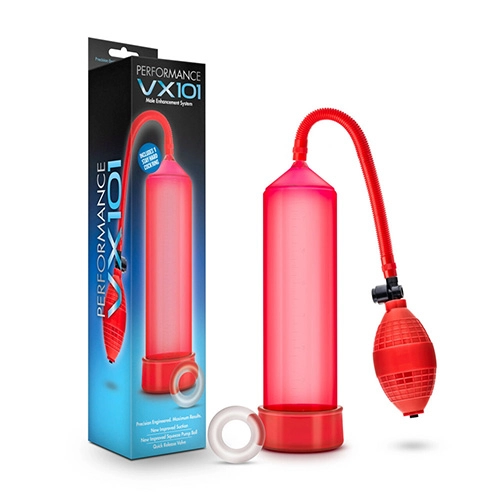  Bomba de Vacío para el Pene BL-01108 VX101 Male Enhancement Pump Red