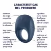  Anillo Vibrador para el Pene con Aplicación para Celular SAJ2008-18 Strong One Ring Vibrator Blue