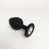  Plug Anal de Silicón con Diamante ¡WOW! PLUG CON DIAMANTE 8CM