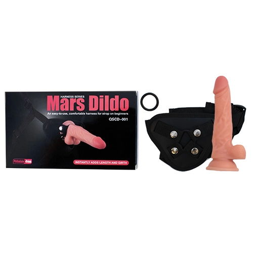  19 cm Largo x 3 cm Ancho QSCD-001 Harnes and Arnes con Dildo