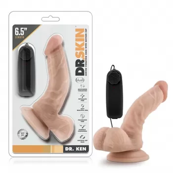 16 Centimetros BL-13483 6.5 Inch Vibrating Cock with Suction Cup Vanilla