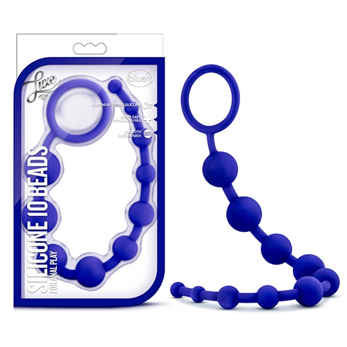  Bolas Anales de Silicón BL-11002 Silicone 10 Beads Indigo