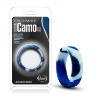 Anillo de contención BL-91168 Silicone Camo Cock Ring Blue Camouflage