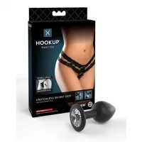  Plug Anal de Silic&oacute;n con Diamante Incluye Tanga Sexy para Mujer PD4825-23 Crotchless Secret Gem