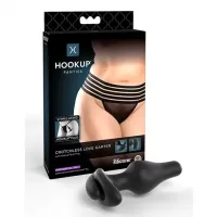  Plug Anal de Silic&oacute;n Incluye Tanga Sexy para Mujer PD4824-23 Crotchless Love Garter