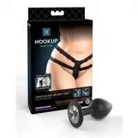  Plug Anal de Silic&oacute;n con Diamante Incluye Tanga Sexy para Mujer PD4826-23 Crotchless Secret Gem