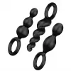  Kit de Tres Plugs Anales en Forma de Bolas Anales SATISFYER SET 3