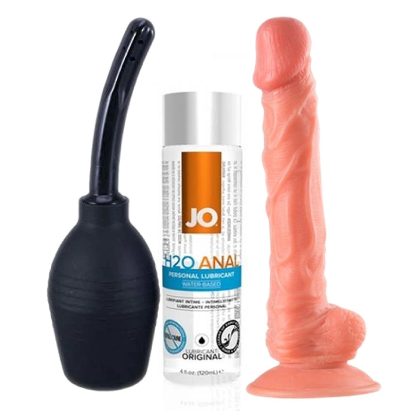 Kit de juguetes Anales Kit Entretador para Sexo Anal - QS-B003 Dildo With Suction Base
